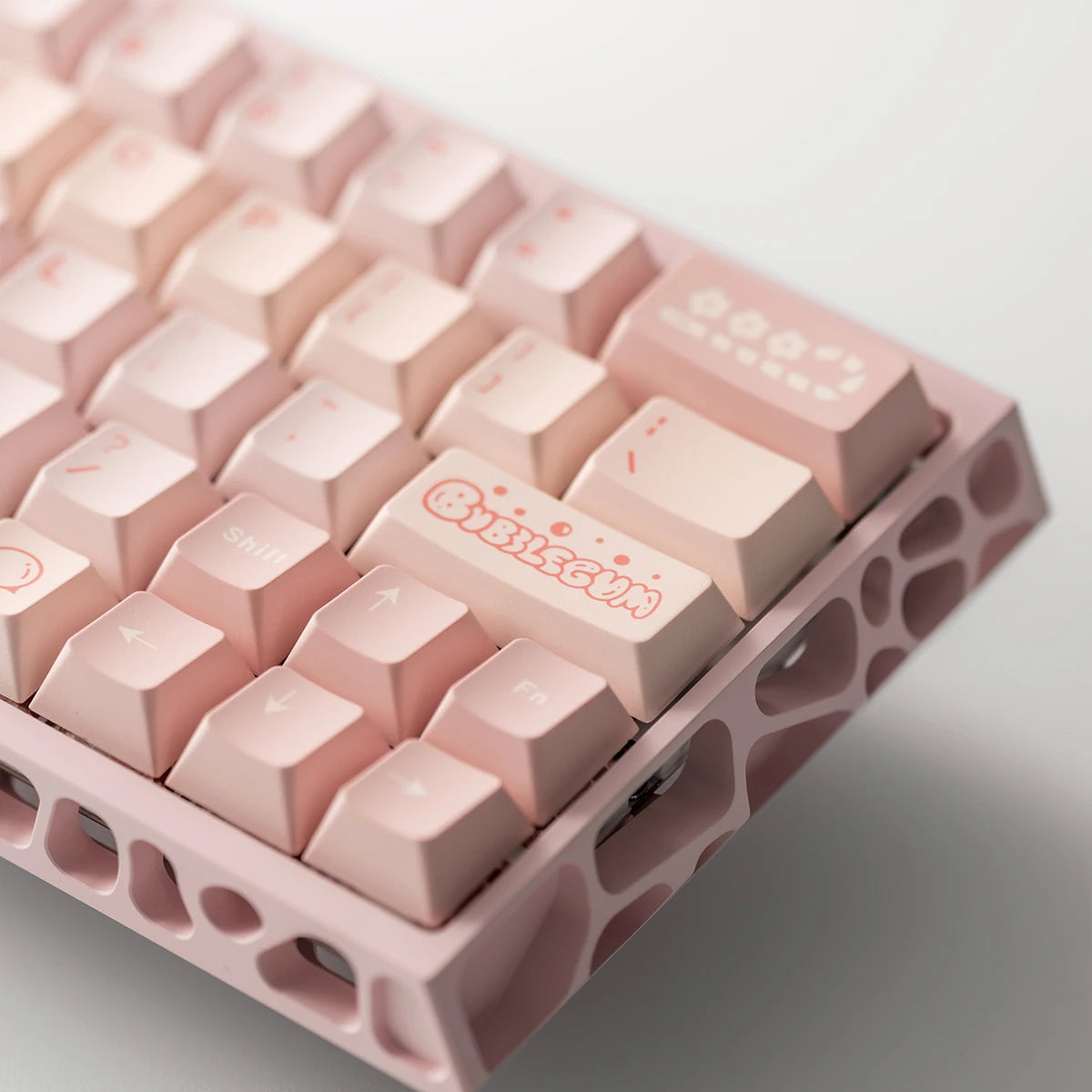 Ultra Light Pink Keycap Pbt Cherry Diy Aula F75/F99 151Keys Simple Keycap
